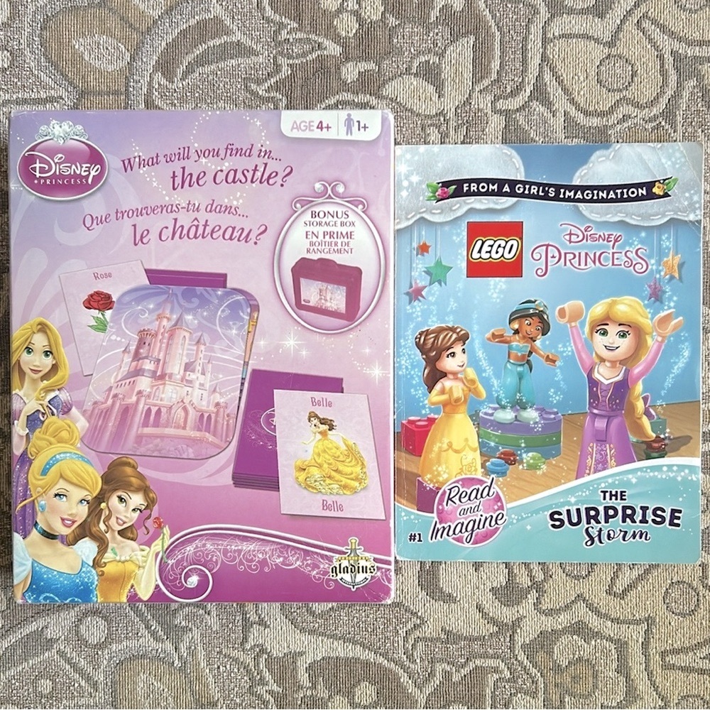 Disney Princess: Game “What Will You Find In The Castle?” & Lego Book